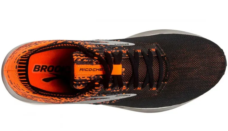 Brooks Men's Ricochet - Black/Orange UK 12-3